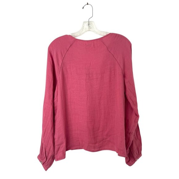 Faherty Celina Organic Cotton Top French Rose Size S NWT - Picture 6 of 12